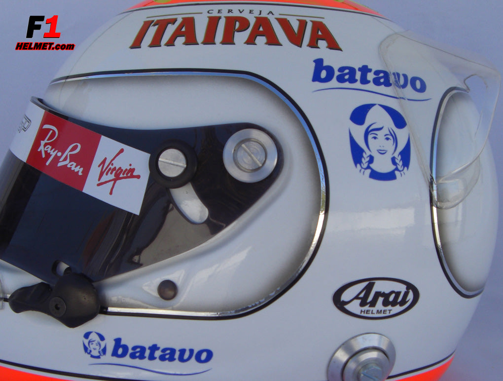 Rubens Barrichello 2009 INTERLAGOS GP Helmet Brawn F1