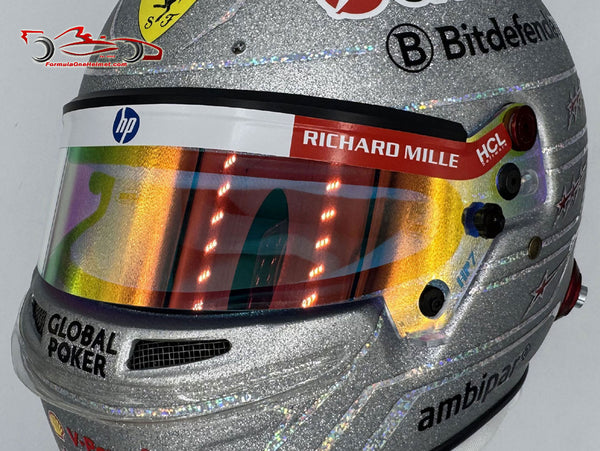 buy motorcycle helmets las vegas Lewis Hamilton 2025 Las Vegas GP Replica Helmet / Ferrari Team
