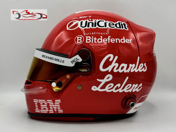 Casque Charles Leclerc Monza GP 2023 HELMET 1/2 LE 300pcs Casque Charles Leclerc Monza GP 2023 HELMET 1/2 LE 300pcs