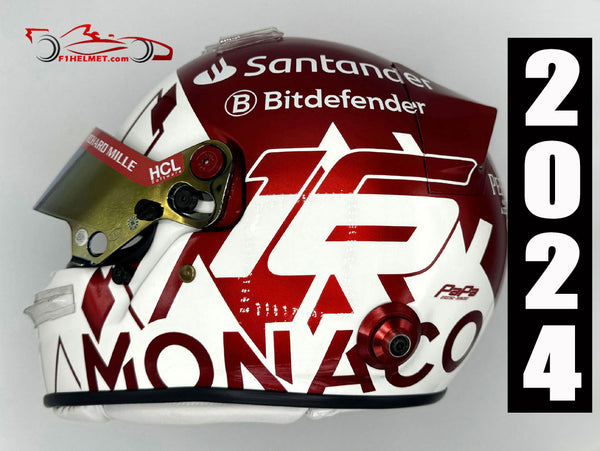 Charles Leclerc 2024 MONACO GP Replica Helmet / Team Ferrari