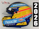 Fernando Alonso 2026 F1 Helmet / Aston Martin F1