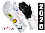 Lewis Hamilton & Charles Leclerc 2025 MIAMI GP Racing Gloves / Team Ferrari F1