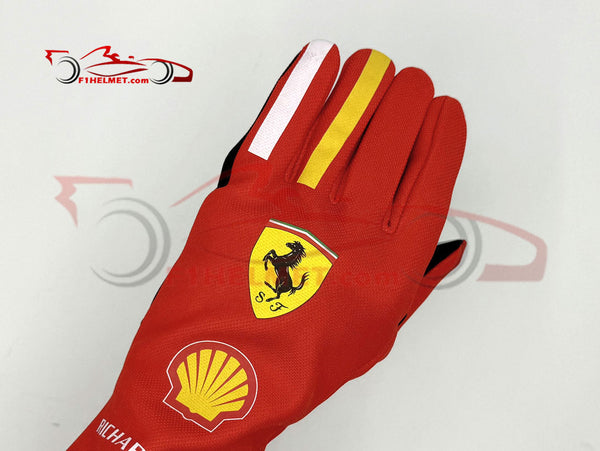 ferrari handschuhe Charles Leclerc 2024 Racing Gloves / Team Ferrari