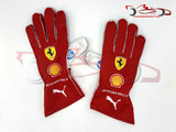 Charles Leclerc 2025 Racing Gloves / Team Ferrari