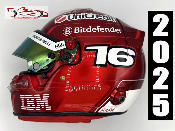 Charles Leclerc 2025 IMOLA GP Helmet / Ferrari F1