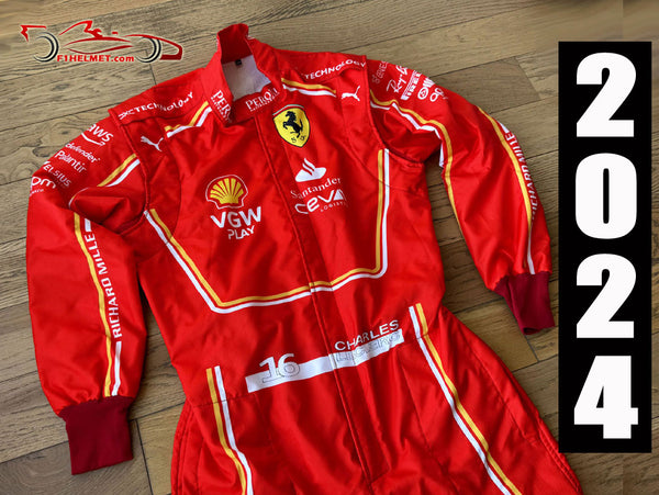 Charles Leclerc 2024 Racing Suit / Ferrari