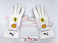 Lewis Hamilton & Charles Leclerc 2025 MIAMI GP Racing Gloves / Team Ferrari F1
