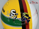 Sebastian Vettel 2024 Helmet / Tribute Senna & Ratzenberger
