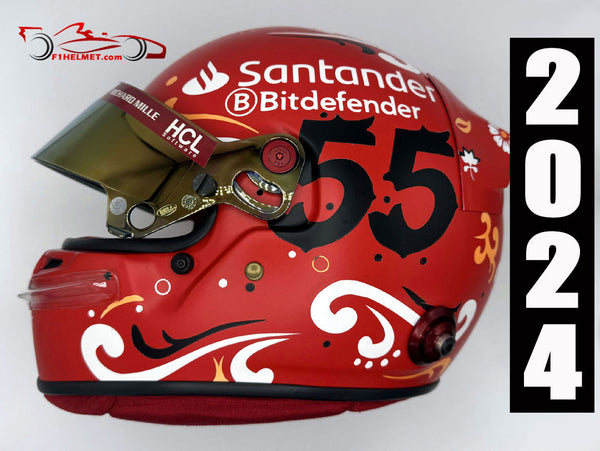 Carlos Sainz 2024 MEXICO GP Replica Helmet / Team Ferrari