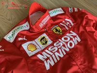 Vettel 2019 Mission Winnow Replica racing suit / Ferrari F1 - www.F1Helmet.com