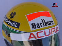 Ayrton Senna 1990 Replica RHEOS Helmet / Mc Laren F1 - www.F1Helmet.com