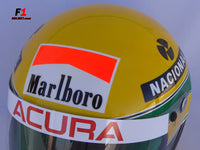 Ayrton Senna 1990 Replica RHEOS Helmet / Mc Laren F1 - www.F1Helmet.com