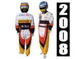 Fernando Alonso 2008 Replica racing suit / Renault F1 - www.F1Helmet.com