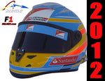 Fernando Alonso 2012 Replica Helmet / Ferrari F1 - www.F1Helmet.com