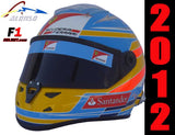 Fernando Alonso 2012 Replica Helmet / Ferrari F1 - www.F1Helmet.com