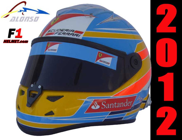 Fernando Alonso 2012 Replica Helmet / Ferrari F1 - www.F1Helmet.com