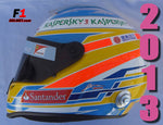 Fernando Alonso 2013 Replica Helmet / Ferrari F1 - www.F1Helmet.com