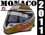 Fernando Alonso 2011 MONACO GP Replica Helmet / Ferrari F1 - www.F1Helmet.com
