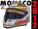 Fernando Alonso 2012 MONACO GP Replica Helmet / Ferrari F1 - www.F1Helmet.com