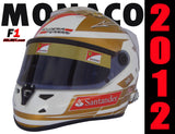 Fernando Alonso 2012 MONACO GP Replica Helmet / Ferrari F1 - www.F1Helmet.com