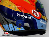 Fernando Alonso 2021 USA GP Helmet / Team Alpine