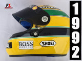 Ayrton Senna 1992 Replica SHOEI Helmet / Mc Laren F1 - www.F1Helmet.com