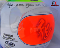 Rubens Barrichello 2009 Massa TRIBUTE Helmet / Brawn F1 - www.F1Helmet.com