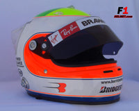 Rubens Barrichello 2009 Massa TRIBUTE Helmet / Brawn F1 - www.F1Helmet.com