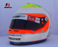 Rubens Barrichello 2009 Massa TRIBUTE Helmet / Brawn F1 - www.F1Helmet.com