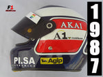 Gerhard Berger 1987 Replica Helmet / Ferrari F1 - www.F1Helmet.com