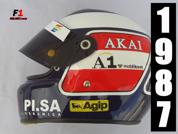 Gerhard Berger 1987 Replica Helmet / Ferrari F1 - www.F1Helmet.com