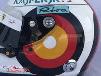 Sebastian Vettel 2018 Hockenheim GP Helmet / Ferrari F1 - www.F1Helmet.com