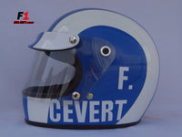 Francois Cevert 1973 replica helmet / Tyrrel F1 - www.F1Helmet.com