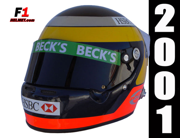 Pedro De La Rosa 2001 Replica Helmet / Jaguar F1 - www.F1Helmet.com