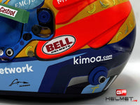 Fernando Alonso 2021 USA GP Helmet / Team Alpine