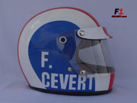 Francois Cevert 1973 replica helmet / Tyrrel F1 - www.F1Helmet.com