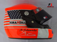 Michael Schumacher 2001 Indianapolis GP Helmet / Ferrari F1 - www.F1Helmet.com