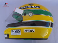 Ayrton Senna 1990 Replica RHEOS Helmet / Mc Laren F1 - www.F1Helmet.com
