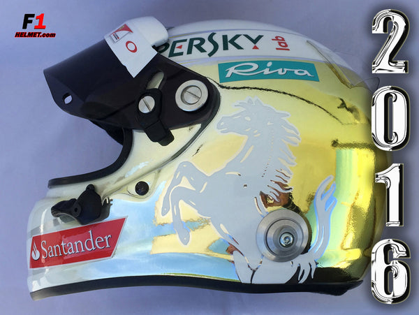 Sebastian Vettel 2016 Replica Helmet / Ferrari F1 - www.F1Helmet.com