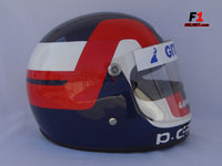 Patrick Depailler 1979 replica helmet / Ligier F1 - www.F1Helmet.com