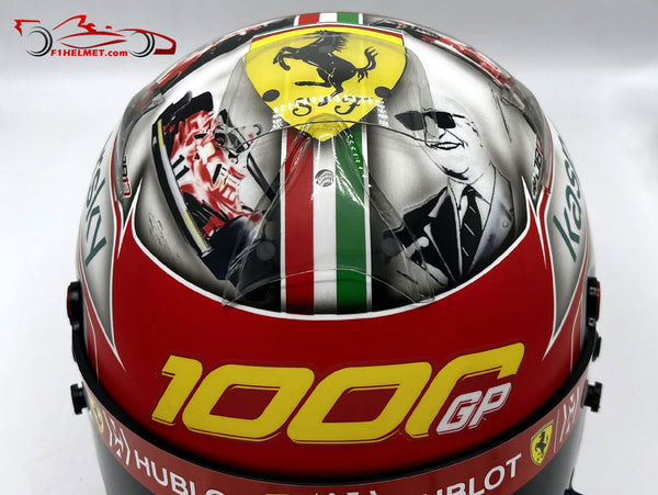 Casco Leclerc 1000Gp 2020 Mugello 1/5 con fascicol Casco Leclerc 1000Gp 2020 Mugello 1/5 con fascicol