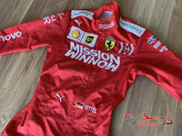 Vettel 2019 Mission Winnow Replica racing suit / Ferrari F1 - www.F1Helmet.com