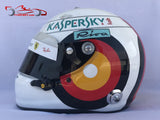 Sebastian Vettel 2018 Hockenheim GP Helmet / Ferrari F1 - www.F1Helmet.com