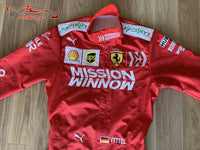 Vettel 2019 Mission Winnow Replica racing suit / Ferrari F1 - www.F1Helmet.com