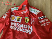 Vettel 2019 Mission Winnow Replica racing suit / Ferrari F1 - www.F1Helmet.com