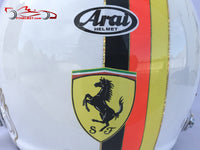 Sebastian Vettel 2018 ll Replica Helmet / Ferrari F1 - www.F1Helmet.com