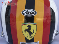 Sebastian Vettel 2018 Hockenheim GP Helmet / Ferrari F1 - www.F1Helmet.com