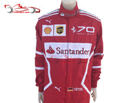 Vettel 2017 Racing Suit / Ferrari 70th Anniversary Monza GP - www.F1Helmet.com
