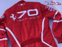 Vettel 2017 Racing Suit / Ferrari 70th Anniversary Monza GP - www.F1Helmet.com