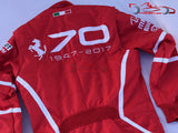 Vettel 2017 Racing Suit / Ferrari 70th Anniversary Monza GP - www.F1Helmet.com
